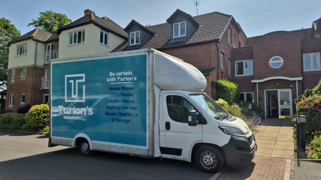 newcastle removals lorry during a clearance