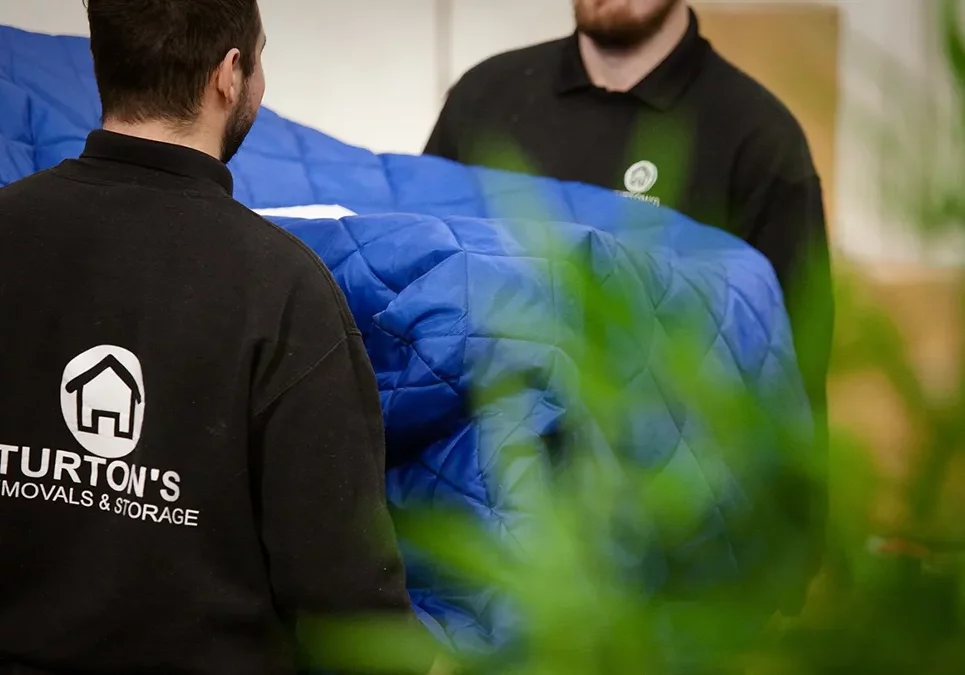 Turton's crew loading a North East home for removals UK to Italy